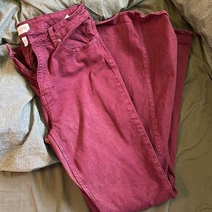 Shyanne Burgundy Women’s Bell bottoms - 33 Regular